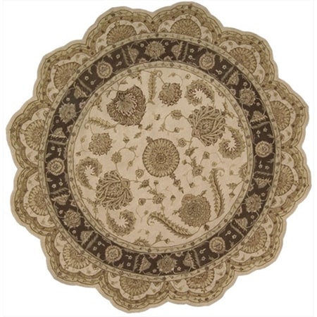 Nourison Heritage Hall Area Rug Collection Beige 6 Ft X 6 Ft Free Form 99446521965